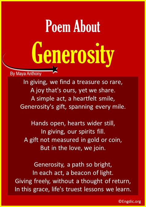 10+ Poems about Generosity .